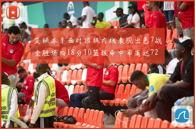 艾顿本季面对顶级内线表现出色7战全胜场均18分10篮板命中率高达72